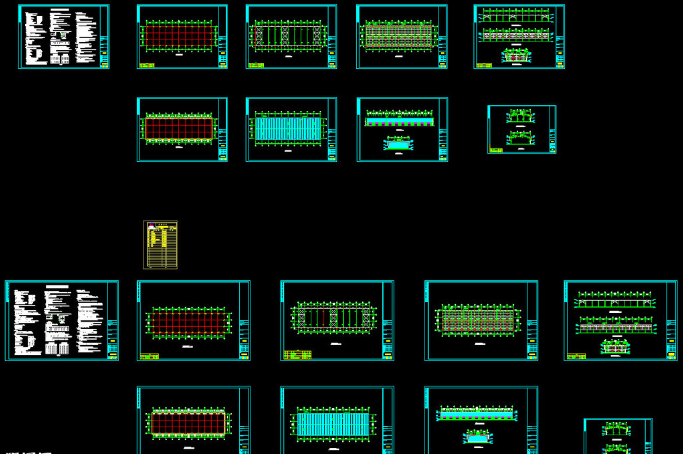 大庆钢结构厂房图纸
