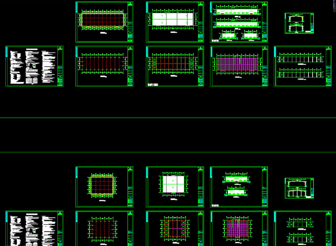 大庆钢结构厂房图纸